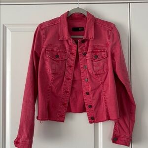 Kut from the Kloth Pink Jacket with Floral Lining